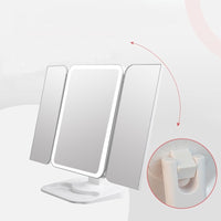 Trifold Makeup Mirror With LED 68 Light