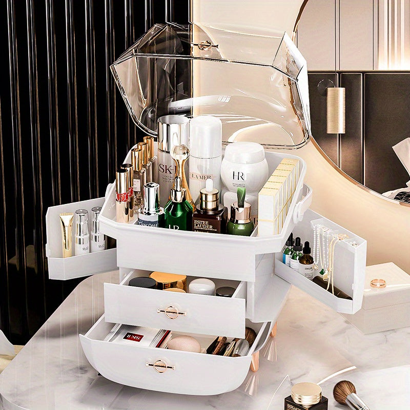 Light luxury cosmetics storage box