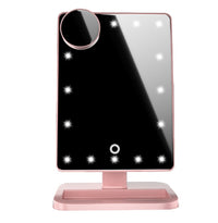 Bluetooth Speaker Touch Screen Makeup Mirror With 20 LED Light