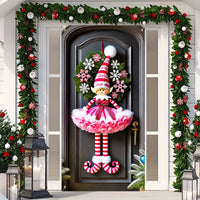 Christmas & Happy New Year Elf Door Curtain