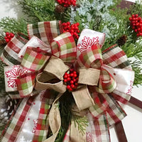 European Style Wooden Wheel Christmas Wreath