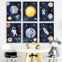 GalacticExplorer™  |  Canvas Astronaut Wall Art Painting