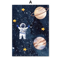 GalacticExplorer™  |  Canvas Astronaut Wall Art Painting