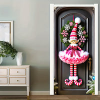 Christmas & Happy New Year Elf Door Curtain